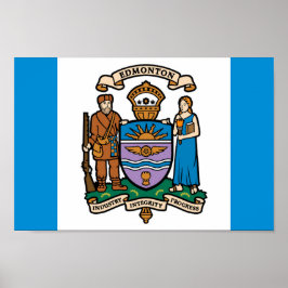 Poster Bandeira da cidade de Edmonton