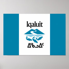 Poster Bandeira da cidade de iqaluit