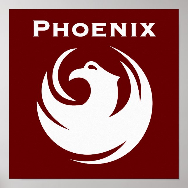 Poster bandeira da cidade de Phoenix (Frente)