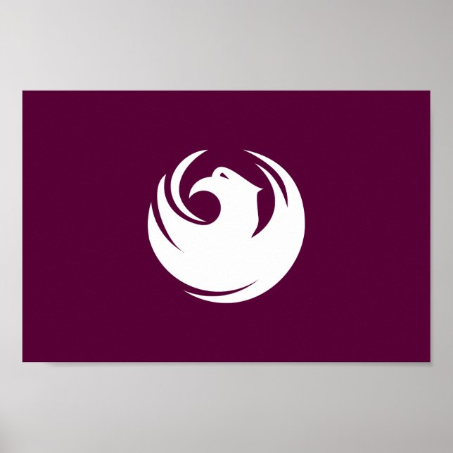 Poster Bandeira da cidade de Phoenix (Frente)