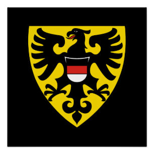 Póster bandeira da cidade de Reutlingen alemanha símbolo