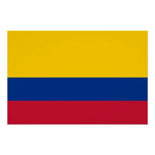 Póster Bandeira da Colômbia
