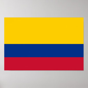 Poster Bandeira da Colômbia