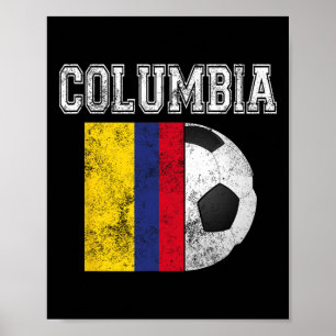 Poster Bandeira da Colômbia - Futebol de Associação