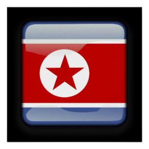 Póster Bandeira da Coreia do Norte