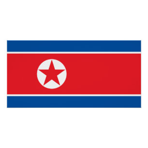 Póster Bandeira da Coreia do Norte