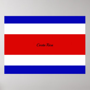Poster Bandeira da Costa Rica