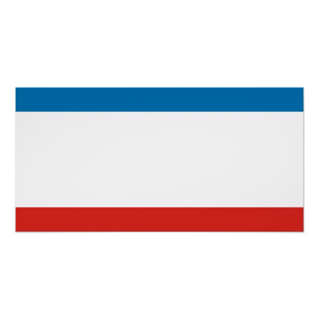 Póster Bandeira da Crimeia (Frente)