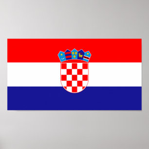 Poster Bandeira da Croácia