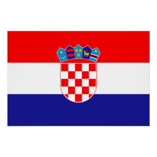 Póster Bandeira da Croácia