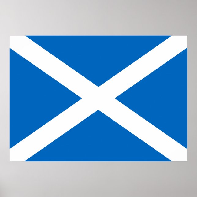 Póster Bandeira da Escócia (Frente)
