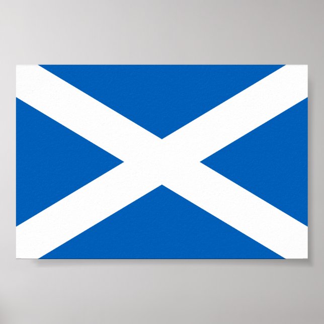 Poster Bandeira da Escócia (Frente)