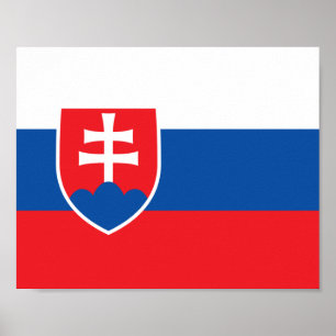 Poster Bandeira da Eslováquia