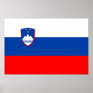Poster Bandeira da Eslovênia