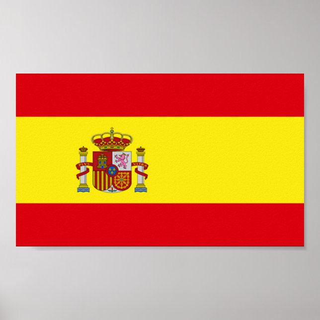 Poster Bandeira da Espanha (Frente)