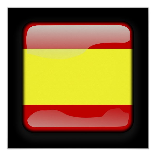 Póster Bandeira da Espanha (Frente)