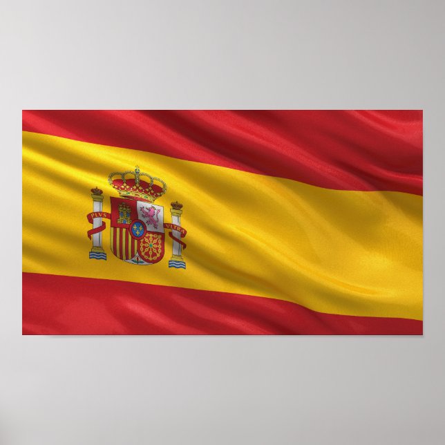 Póster Bandeira da Espanha (Frente)
