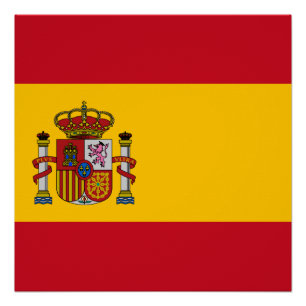 Póster bandeira da Espanha