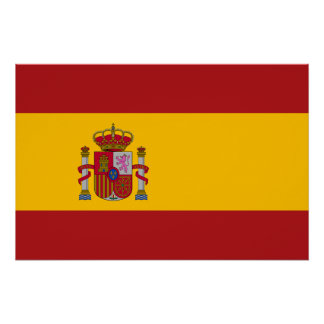 Póster Bandeira da Espanha | Bandeira Nacional da Espanha
