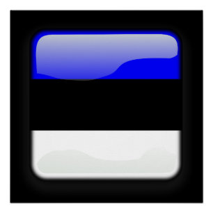 Póster Bandeira da Estônia