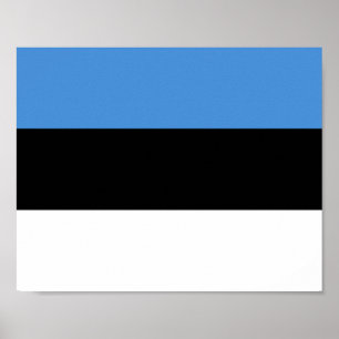 Poster Bandeira da Estônia