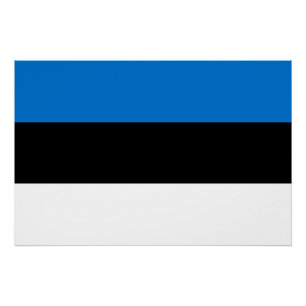 Póster Bandeira da Estônia