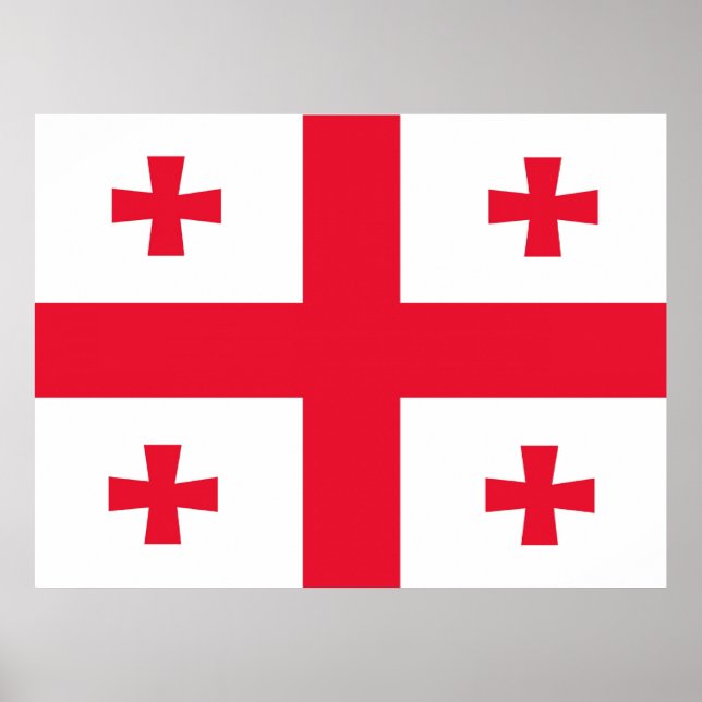 Poster bandeira da Geórgia (Frente)