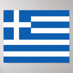 Poster Bandeira da Grécia
