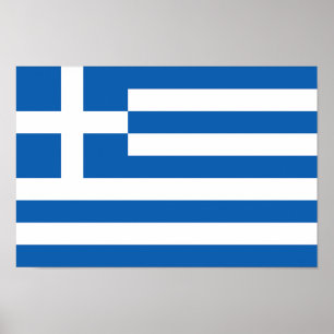 Poster Bandeira da Grécia