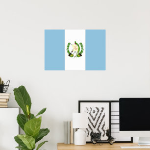 Poster Bandeira da Guatemala