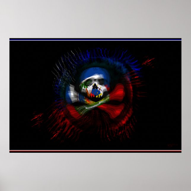 Poster Bandeira da Guerra do Haiti (Frente)