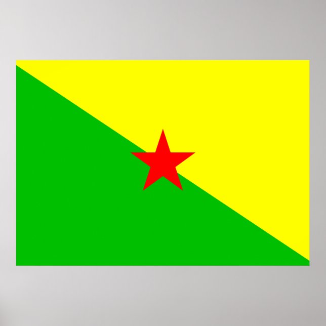 Póster Bandeira da Guiana Francesa (Frente)