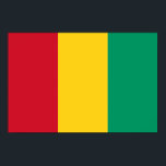 Poster Bandeira da Guiné<br><div class="desc">Bandeira Patriótica da Guiné.</div>