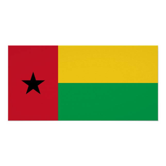 Póster Bandeira da Guiné-Bissau (Frente)