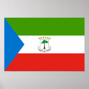 Poster Bandeira da Guiné Equatorial