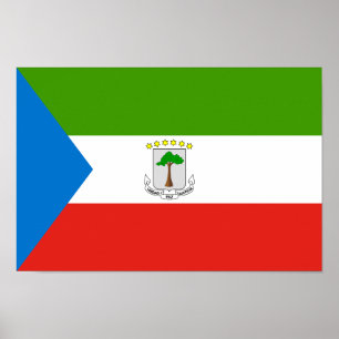 Poster Bandeira da Guiné Equatorial