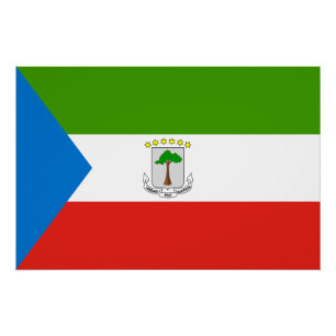 Póster Bandeira da Guiné Equatorial