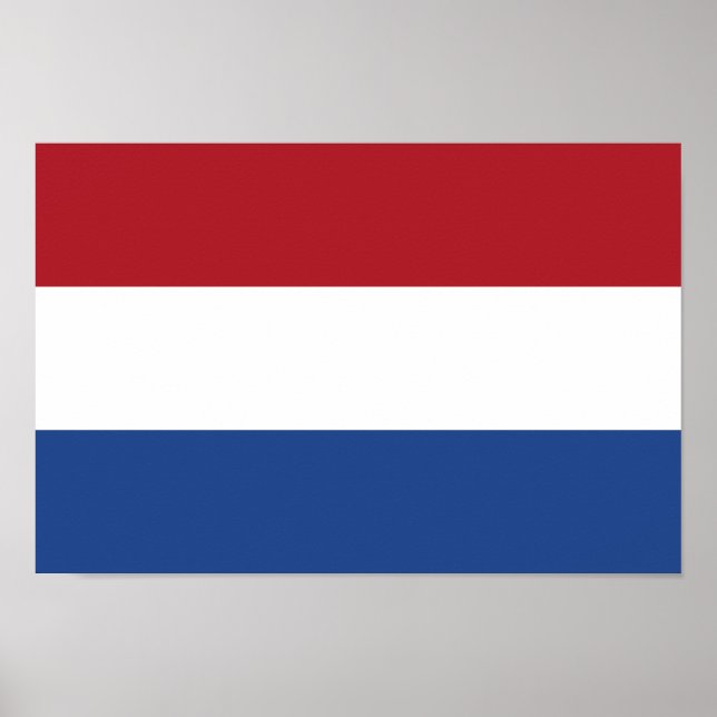 Poster Bandeira da Holanda (Frente)