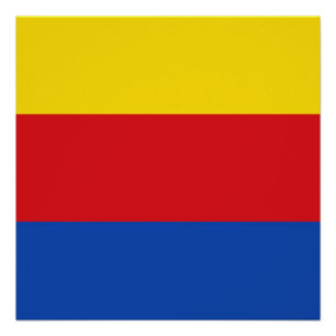 Póster Bandeira da Holanda do Norte