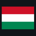 Póster Bandeira da Hungria<br><div class="desc">A bandeira húngara é um tricolor horizontal carregado com um emblema no meio. As cores usadas na bandeira são vermelho, branco, verde. A proporção da bandeira húngara é de 1:2. O pavilhão da Hungria foi adotado em 1957. O primeiro uso do atual design de bandeira foi em 1848. A última...</div>