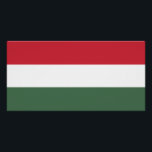 Póster Bandeira da Hungria<br><div class="desc">Bandeira patriótica da Hungria.</div>