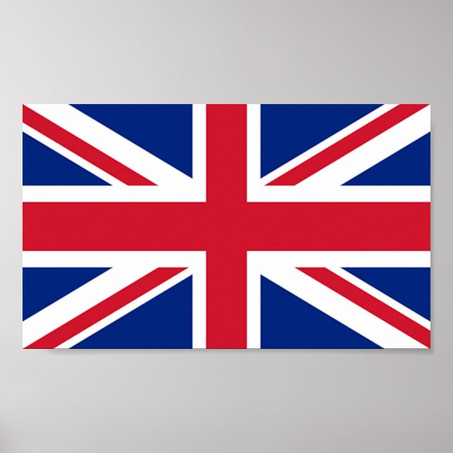 Poster Bandeira da Ilha da Ascensão (Frente)