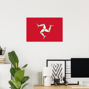Poster Bandeira da Ilha de Man