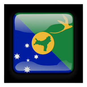 Póster Bandeira da Ilha do Natal