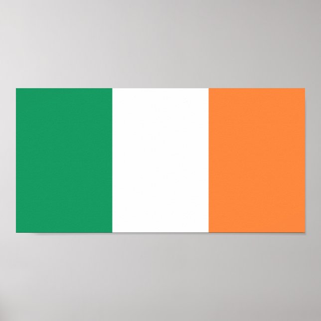 Poster Bandeira da Irlanda (Frente)