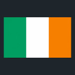 Poster Bandeira da Irlanda<br><div class="desc">Esta design é uma das muitas criações internacionais únicas feitas pela República dos Países e é uma forma excelente de mostrar o seu orgulho nacional. O design é personalizável e está disponível em camisas, aventais, tampas de tanques, canecas, canecas de cerveja, mouspads, chaveiros, adesivos para para para-choques, chapéus e muitos...</div>