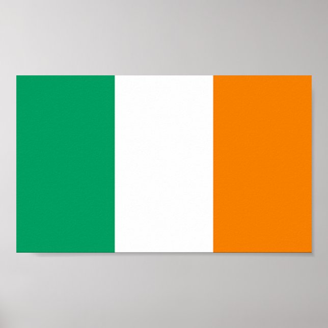Poster Bandeira da Irlanda (Frente)
