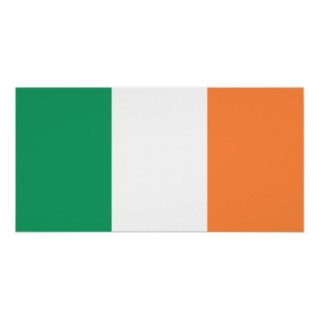 Póster Bandeira da Irlanda (Frente)