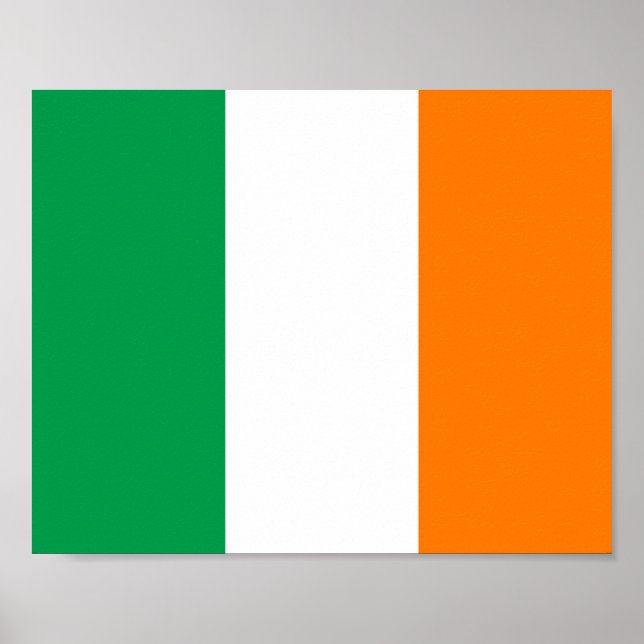 Poster Bandeira da Irlanda (Frente)