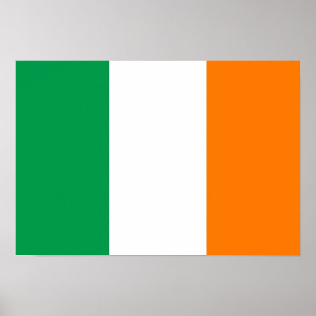 Póster Bandeira da Irlanda (Frente)